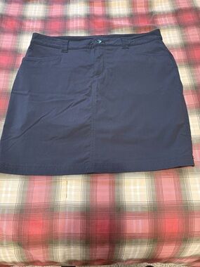 Eddie Bauer Navy Straight Mini Skort